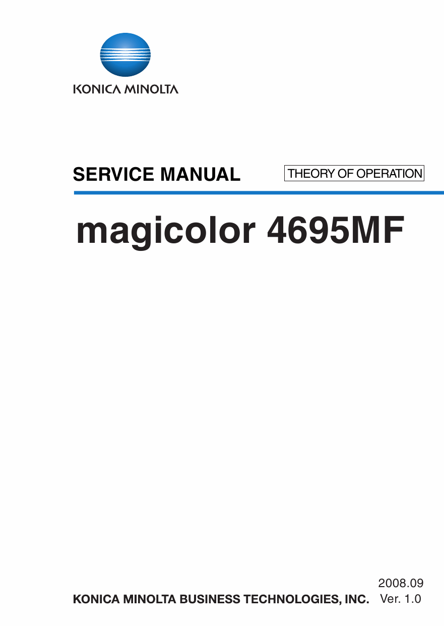 Konica-Minolta magicolor 4695MF THEORY-OPERATION Service Manual-1